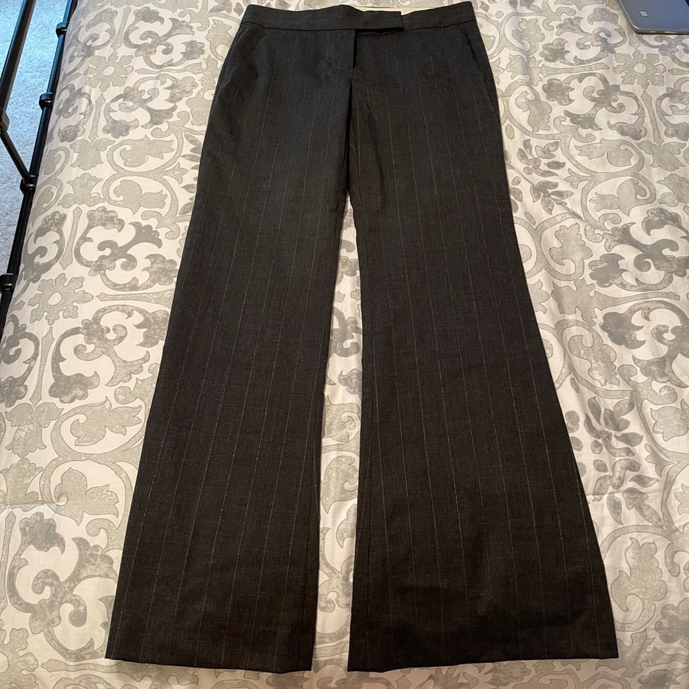 Theory dressy pin stripe wide leg pant